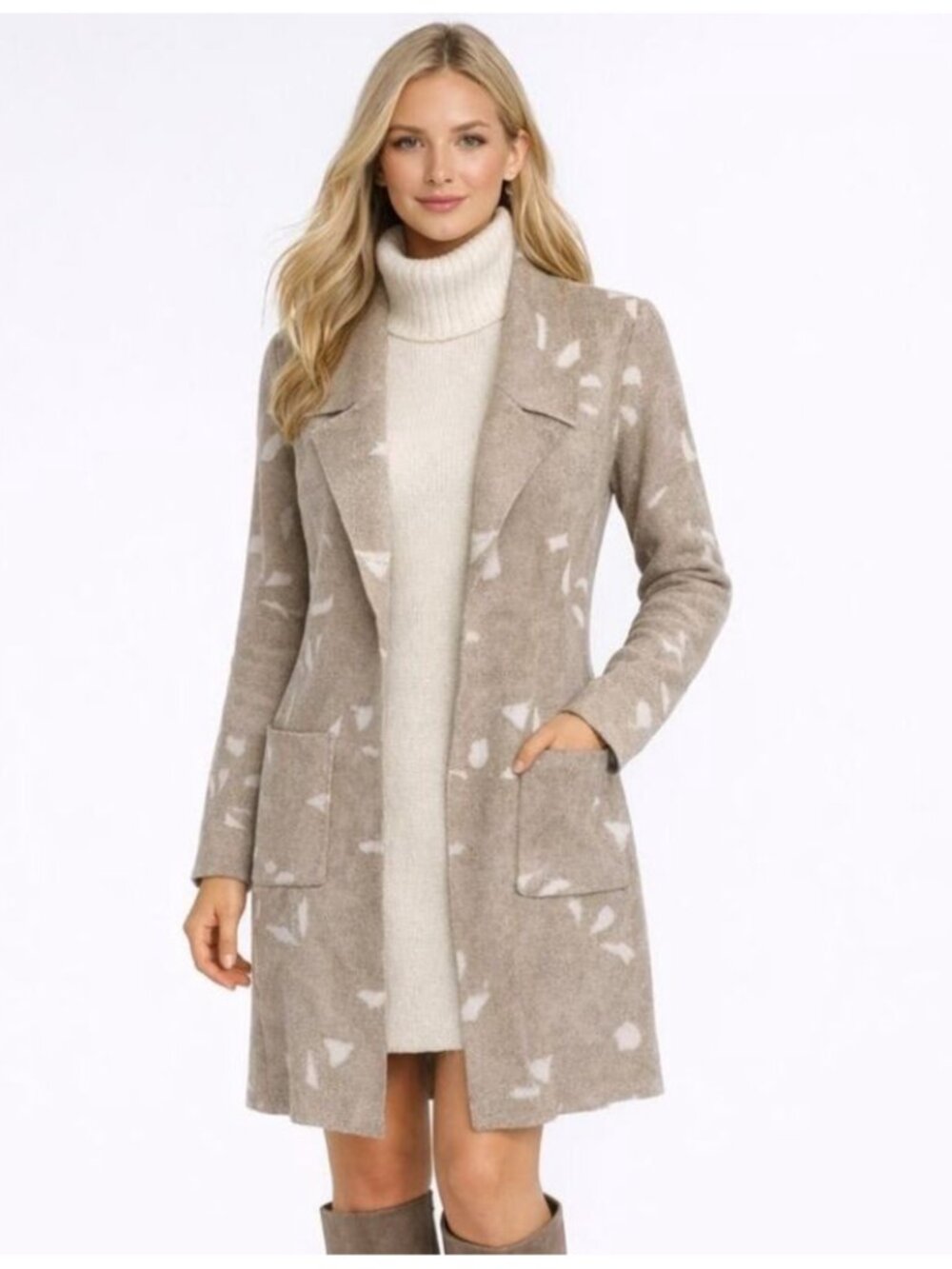 Badgley Mischka Long Open Front Cardigan-NWT